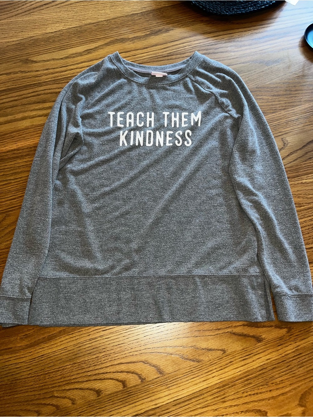 Isabel Maternity by Ingrid & Isabel Teach Them Kindness Sweatshirt Gray Small